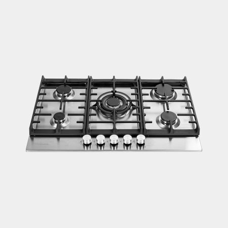 TOPE ELÉCTRICO A GAS ACERO INOXIDABLE INOX 5 HORNILLAS 75CM